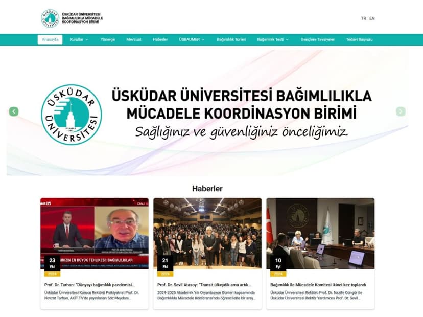 Üsküdar University takes a new step in the fight against addiction!